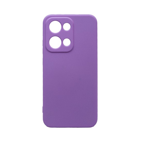 Capa de Silicone com Moldura de Câmera para Oppo Reno13 Roxo