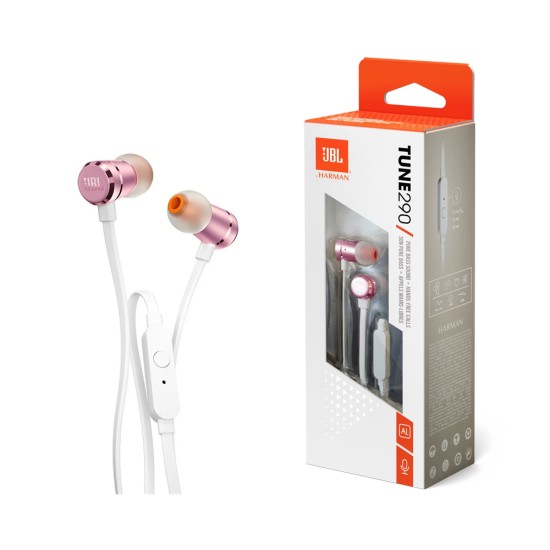 Auscultadores JBL Tune 310C com Microfone 3.5mm 1,2m Rosa Auscultadores JBL Tune 310C com Microfone 3.5mm 1,2m Rosa