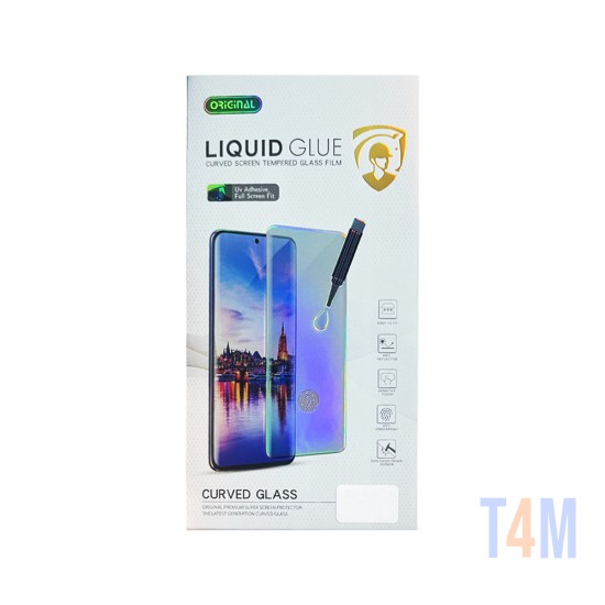Protetor de vidro de tela UV Full Glue Nano Optics Curvo Samsung Galaxy Note 10 Plus Transparente