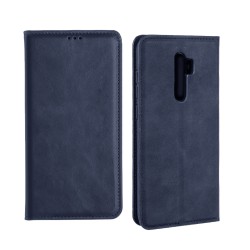 Capa de Couro com Bolso Interno para Xiaomi Redmi 9 Azul Capa de Couro com Bolso Interno para Xiaomi Redmi 9 Azul