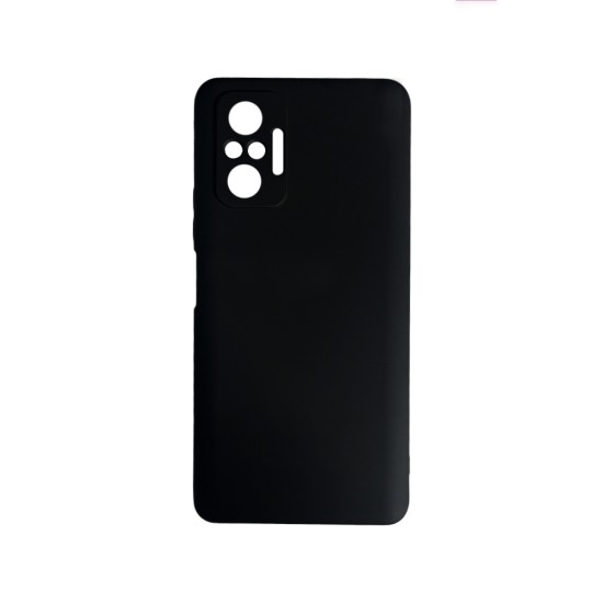 Silicone Case with Camera Shield for Xiaomi Redmi Note 10 Pro Black