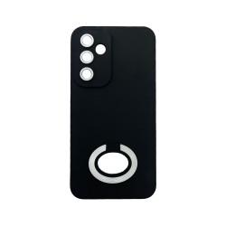 Silicone Case with Support Ring for Samsung Galaxy A54 5g Black White Silicone Case with Support Ring for Samsung Galaxy A54 5g Black White