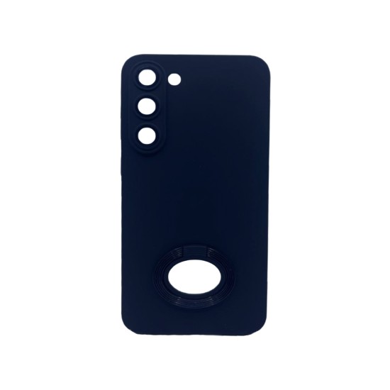 Silicone Case with Support Ring for Samsung Galaxy S23 Plus Black Silicone Case with Support Ring for Samsung Galaxy S23 Plus Black