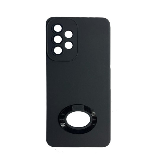 Silicone Case with Support Ring for Samsung Galaxy A53 5g Black Silicone Case with Support Ring for Samsung Galaxy A53 5g Black
