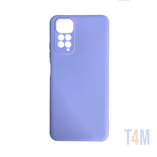 Funda de Silicona con Marco de Cámara para Xiaomi Redmi Note 11 Púrpura