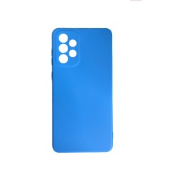 Silicone Case with Camera Shield for Samsung Galaxy A73 5g Blue Silicone Case with Camera Shield for Samsung Galaxy A73 5g Blue