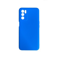 Silicone Case with Camera Shield for Oppo A16/A16s Blue Silicone Case with Camera Shield for Oppo A16/A16s Blue