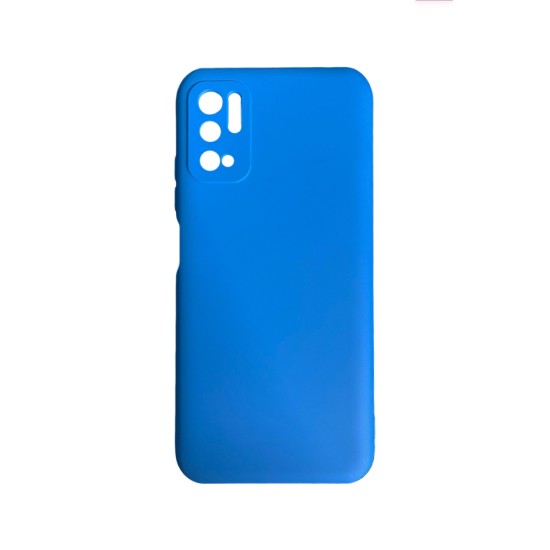 Silicone Case with Camera Shield for Xiaomi Redmi Note 10 5g Blue Silicone Case with Camera Shield for Xiaomi Redmi Note 10 5g Blue