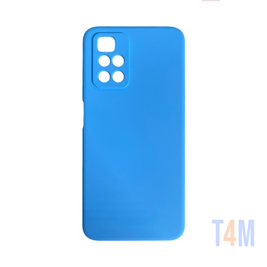 Funda de Silicona con Marco de Cámara para Xiaomi Redmi 10 Azul