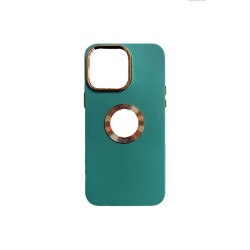 Capa de Silicone para Apple iPhone 14 Pro Verde Capa de Silicone para Apple iPhone 14 Pro Verde