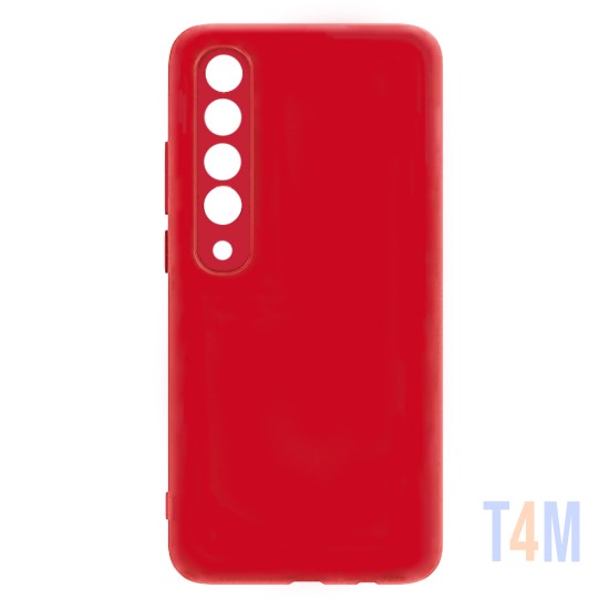 Capa de Silicone para Xiaomi Mi 10 Vermelho