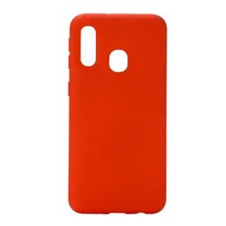 Capa de Silicone para Samsung Galaxy A40 Vermelho Capa de Silicone para Samsung Galaxy A40 Vermelho