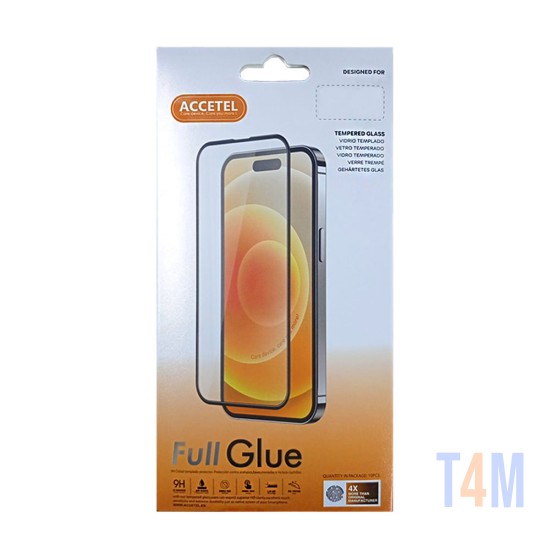 Protetor de Vidro Completo Full Glue para Xiaomi Poco X6 Pro 4G Preto