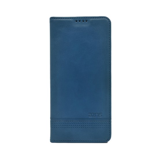 Leather Flip Cover with Internal Pocket for Samsung Galaxy S23 Ultra Blue Leather Flip Cover with Internal Pocket for Samsung Galaxy S23 Ultra Blue