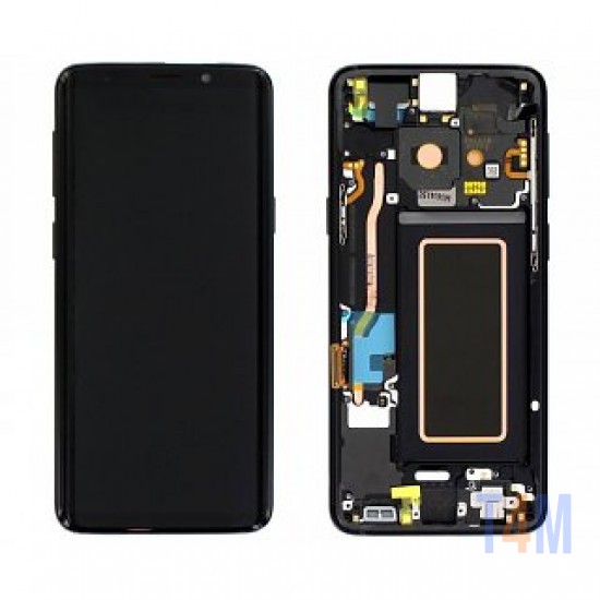 TOUCH+DISPLAY+FRAME SAMSUNG GALAXY S9/G960F PRETO (SERVICE PACK GH97-21697D)