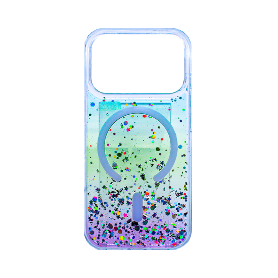 Hard case with Designer Magnetic Glitter Gradient for Apple iPhone 17 Pro Pink