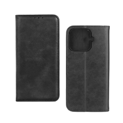 Leather Flip Cover with Internal Pocket for Xiaomi 17T Pro Black