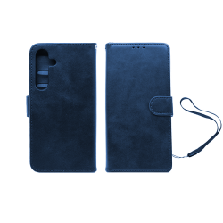 Leather Flip Cover with Internal Pocket for Samsung Galaxy A17/A26 Dark Blue