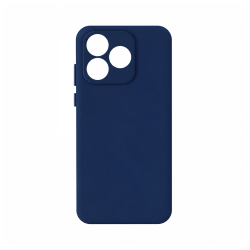 Capa de Silicone Com Moldura De Câmera para Huawei Honor 600 Lite Azul Escuro