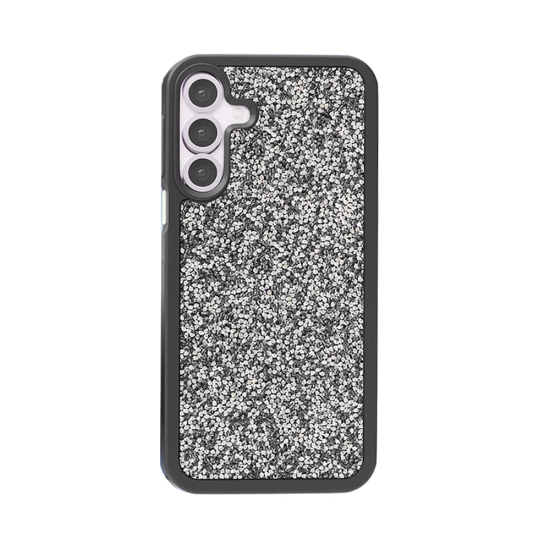 Capa Duro designer com cristais de diamante para Samsung Galaxy A26 preto