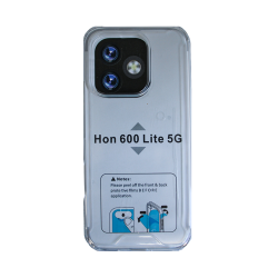 Capa de Silicone Dura para Huawei Honor 600 Lite 5G Transparente